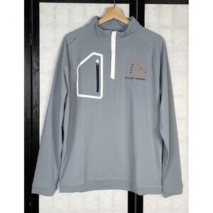 Peter Millar FORGE PERFORMANCE 1/4 ZIP - Sweatshirt. Size: M Bad Boy Mowers Logo